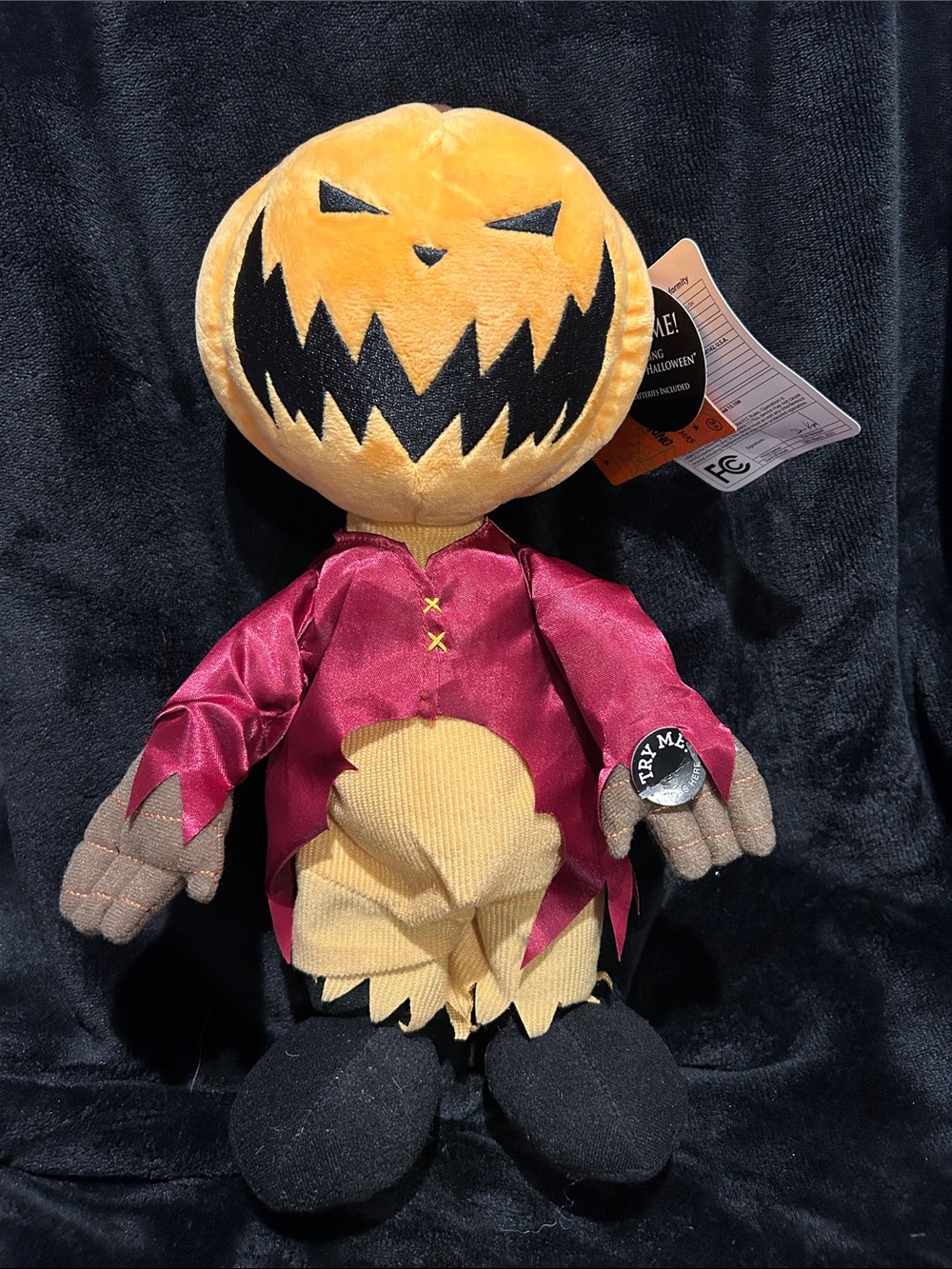 New Disney Animated Pumpkin King Plays Music Dances Nightmare Before Christmas